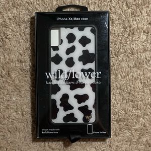 wildflower iphone xs max case. cow print